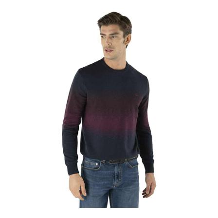 Harmont & Blaine Round-neck Strik Blå, Herre Strik