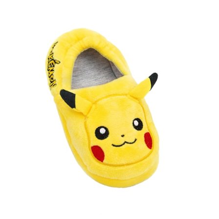 Pokemon Barn/Barn Pikachu 3D Tofflor 11 UK Barn Gul/Heather Grå/Svart.