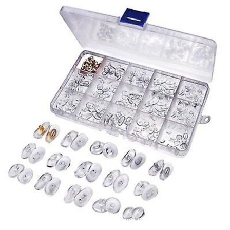 150 par briller næsepuder silikone 15 stilarter næsepuder til briller ultra-bløde næsepuder briller reparation og udskiftningssæt