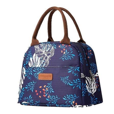 HEOPONO Stilfull Isolerad Lunchväska Oxfordtyg Bento Box Kylväska