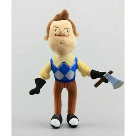 Hello Neighbor Ficklampa Neighbor Plyschkort leksak stoppad docka (12in)