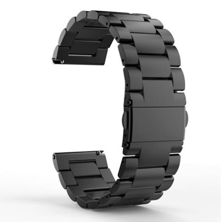 Ticwatch Pro 22mm Rustfritt Stål Klokkereim - Svart