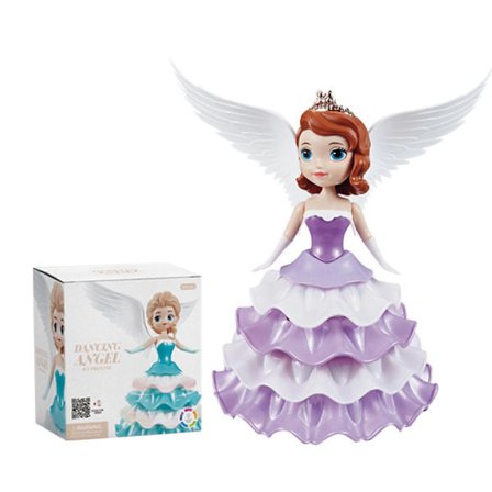 Dansande Prinsessa Interaktiv Snurrande Robotleksak för Små Flickor med Färgglada Blinkande Ljus & Musik