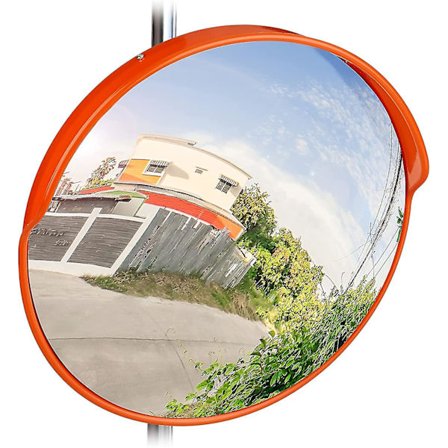 Liikennepeili, 45 cm, ammattimainen, säänkestävä, särkymätön, sisä- ja ulkokäyttöön, kuvan väri