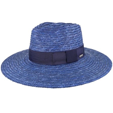 Brixton - Modrá straw Klobouk - Joanna Hat Pacific Blue Straw Hat @ Hatstore