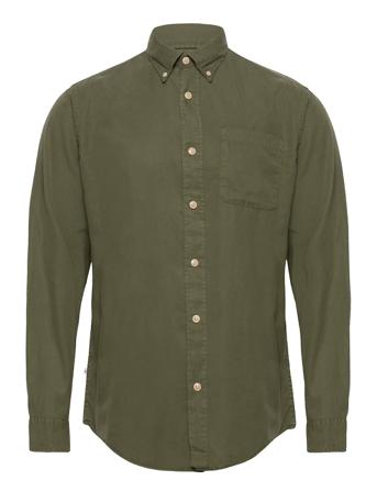 Slhregrick-Soft Shirt Ls S Skjorte Uformell Grønn Selected Homme