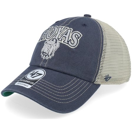 47 Brand - College Blau trucker Cap - Georgetown Hoyas Tuscaloosa Clean Up Cap V. Navy Trucker @ Hatstore