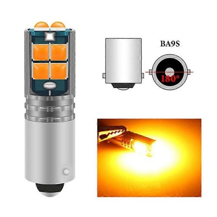 2 STK T4W BA9S LED Pære BAX9S H21W BAY9S LED H6W H5W Super Bright LED Til Baglygte Tågelygte Nummerplade Parkerings Baklygte