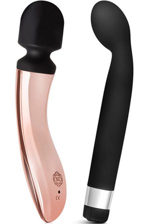 Rosy Gold Wand + G-Punkt Vibrator