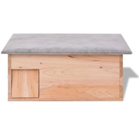 Vidaxl Igelkottshus 45 X 33 X 22 Cm Trä Beige
