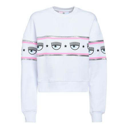 Chiara Ferragni Collection Sweatshirts 317 Maxilogomania French Terry CO Hvid, Dame