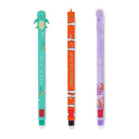 3 stk. hurtigtørrende neutrale kuglepenne til skolekontor, skriveartikler, gave, kontorartikler