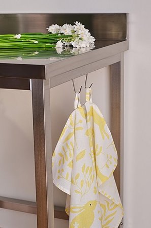 Jotex - Bloom Ręcznik Kuchenny 2-szt Żółty/biały - SPRING - Kup Ścierki kuchenne firmy Jotex