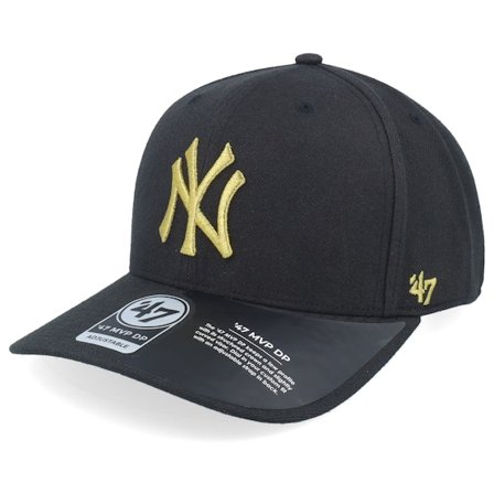 47 Brand - MLB - Black - adjustable - Cap - New York Yankees MLB Zone Metallic 47 Mvp Dp Black/Gold Adjustable - Hatstore