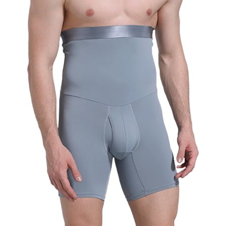 Män Tummy Control Shorts Hög Midja Underkläder Slimming Shapewear Body Shaper Ben Boxer Briefs