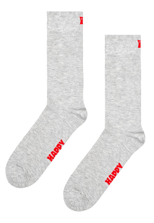 Happy Socks Solid Sock Strumpor Unisex Grå 41-46