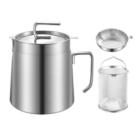 Olie Filter Kedel med Stor Kapacitet og Fint Maske Nem Brug Olie Bundfalds Separeringstank til Køkken Hjem