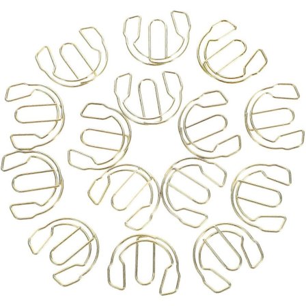 50 st Mini Gem av papper Metall Gem av papper Metallfil Gem av papper Praktiska Gem av papper Fil Metallklämmor