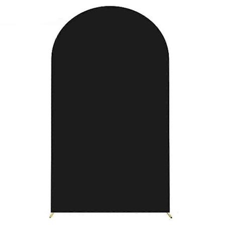 6FT 80x180cm U-Formad Bakgrund Båge Ram Ställ Elastiskt Skydd för Bröllopsceremoni Födelsedagsfest (FMY)
