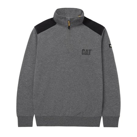 Caterpillar Unisex Vuxen Kvarts Dragkedja Sweatshirt M Mörk Heather