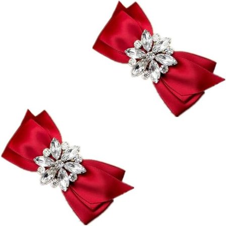 Rhinestone Crystal Häämorsian Kengän Rusetti Saappaat Klipsit Irrotettava Kengän