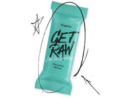 GET RAW Bar Chocolate och Walnut 42g - Lyreco - Kök och servering - Ätbart - Bars och nötter