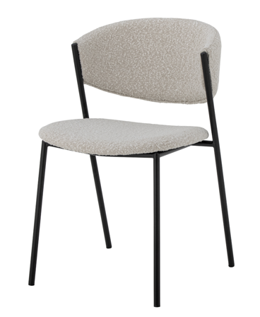 Bloomingville Marlo Spisestol Hvit Boucle