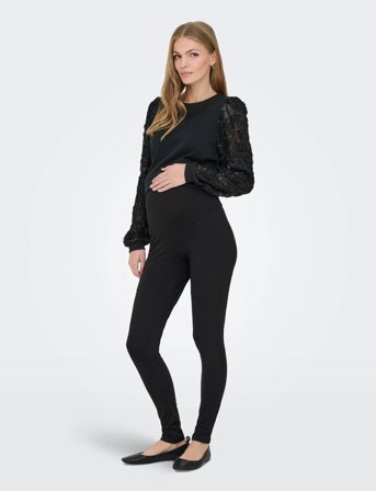 Only Maternity Olmlovely Life New Leg 2Pck Aop Jrs Noos - Black - XL