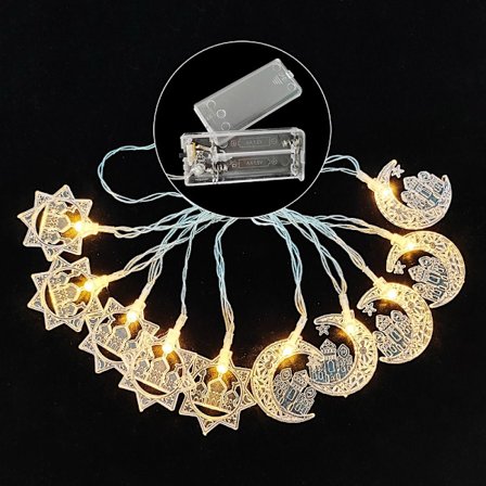 2m 10LED LED String Light Ramadan Lantern WARM WHITE 2M