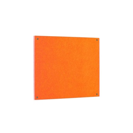 Recycled fire-retardant noticeboard, 1200x900 mm, orange