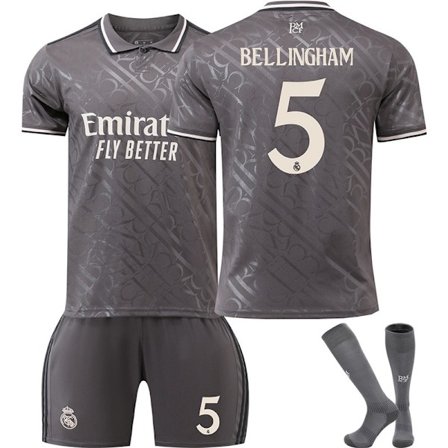 Real Madrid Borta Fotbollströja Barn 2024-2025 Nr. 5 Bellingham