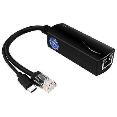 Poe-splitter USB-C 5V Gigabit Poe USB-C-adapter IEEE 802.3af-kompatibel för IP