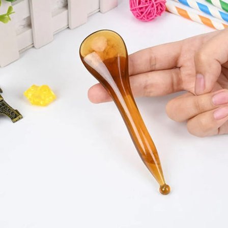 Akupunktur Skrapemassasje Syvdelers Sett, Resinmateriale, Ansiktsløft, Massasje- og Akupunkturverktøy