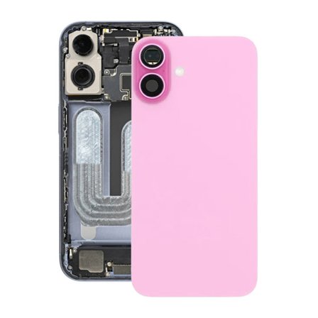 iPhone 16 Back Cover Glass OEM Pink With bracket and Magsafe Magnet