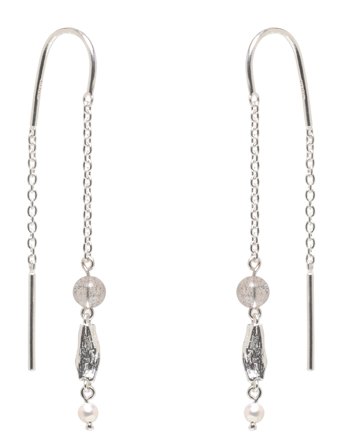 Pernille Corydon Soft Sky Earchains - Silver - ONE SIZE