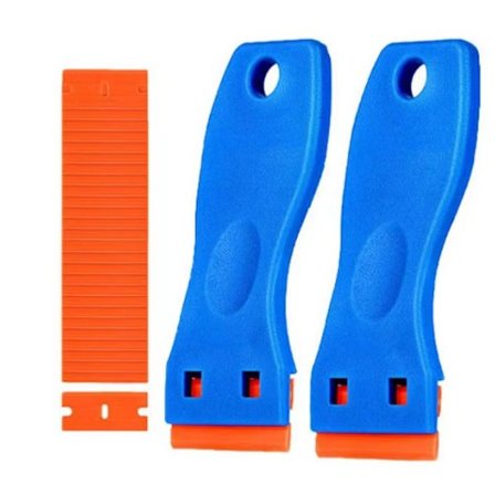 Glasskraber, plastsraber, dobbeltsidet skraber med plastikklinge