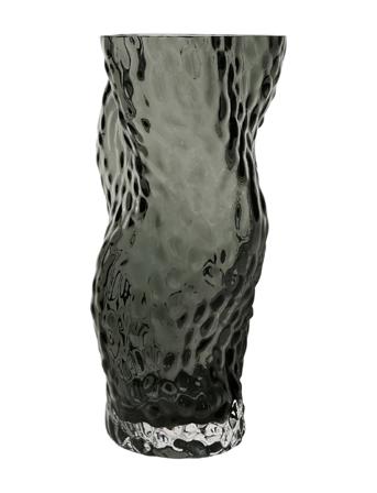 Ostrea Rock Glass Vase - Midnight Blue Home Decoration Vases Grå Hein Studio