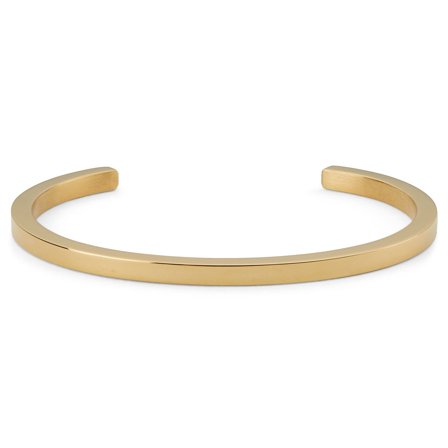 Gold-Tone Thin Cuff Bracelet for Men - Cuff bracelets