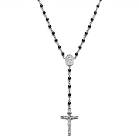 Varietas | Rosario in acciaio chirurgico e pietra d'onice per uomini - Rosari