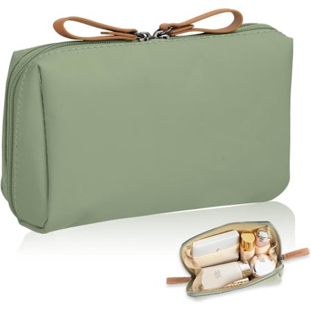 Lille makeup taske til håndtaske, rejse makeup taske til kvinder og piger, kosmetik