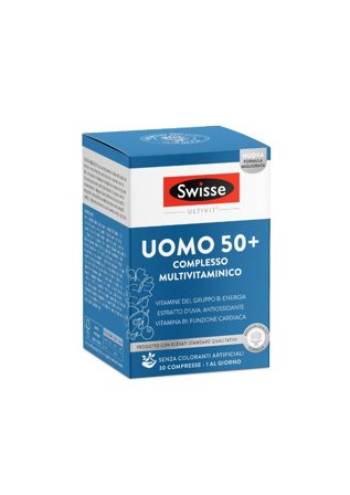 Swisse Multivitaminico Uomo 50+ 30 Compresse Integratore