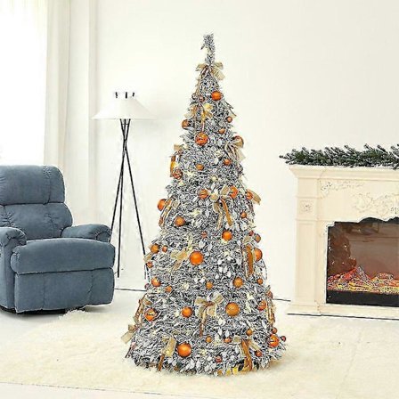 Uttrekkbart, sammenleggbart LED-juletre for hjemmeinnredning i høytiden