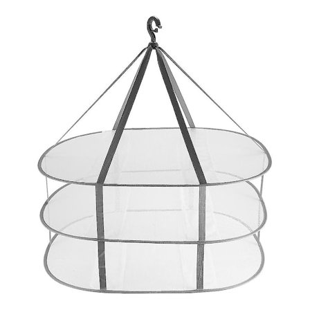 3-lags Ull Tørkestativ Klær Tørker Vask Mesh Tørkestativ, Foldbar Klær Tørkestativ