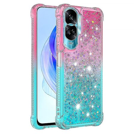 Gradient iskunkestävä cover Honor 90 Lite 5g, TPU Moving Glitter phone case