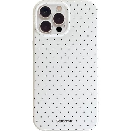 Kompatibel med iPhone 16 Pro Max Cover med Sødt Mode Prikket Design Enkelt Cover til Blød TPU Slim Beskyttelses Cover til iPhone 16 Pro M