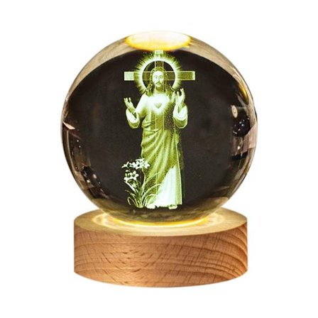 3D Nattlys Krystaller Glasskule 04 04