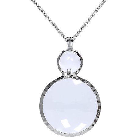 Suurennuslasipendantti, pitkä ketju monokulaarinen lasilinssi suurennuslasikehä äidin kaulakoru choker naisille kirjasto, lukeminen, zoomaus, korut, c