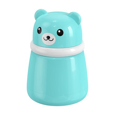 Tecknad Bear Puff Tom Box Puff Case Portable Body Powd