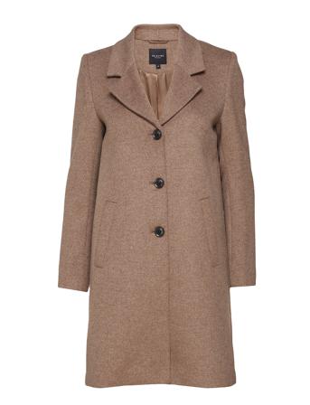 Slfsasja Wool Coat B Outerwear Coats Winter Coats Grå Selected Femme