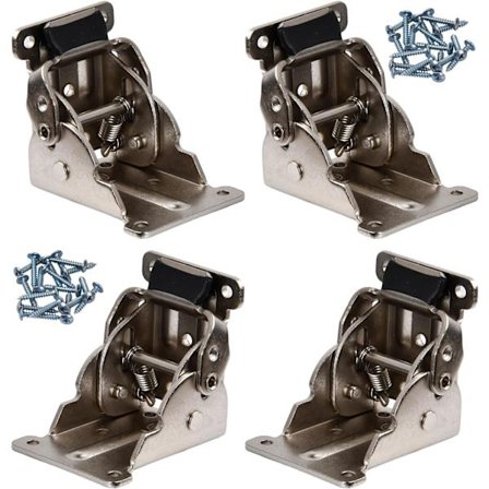 4 kpl 90 asteen itselukittuvat taitettavat saranat, taitettava pöydänjalkakiinnike, itselukittuva sarana-rauta, taitettava pöydänjalka S:llä